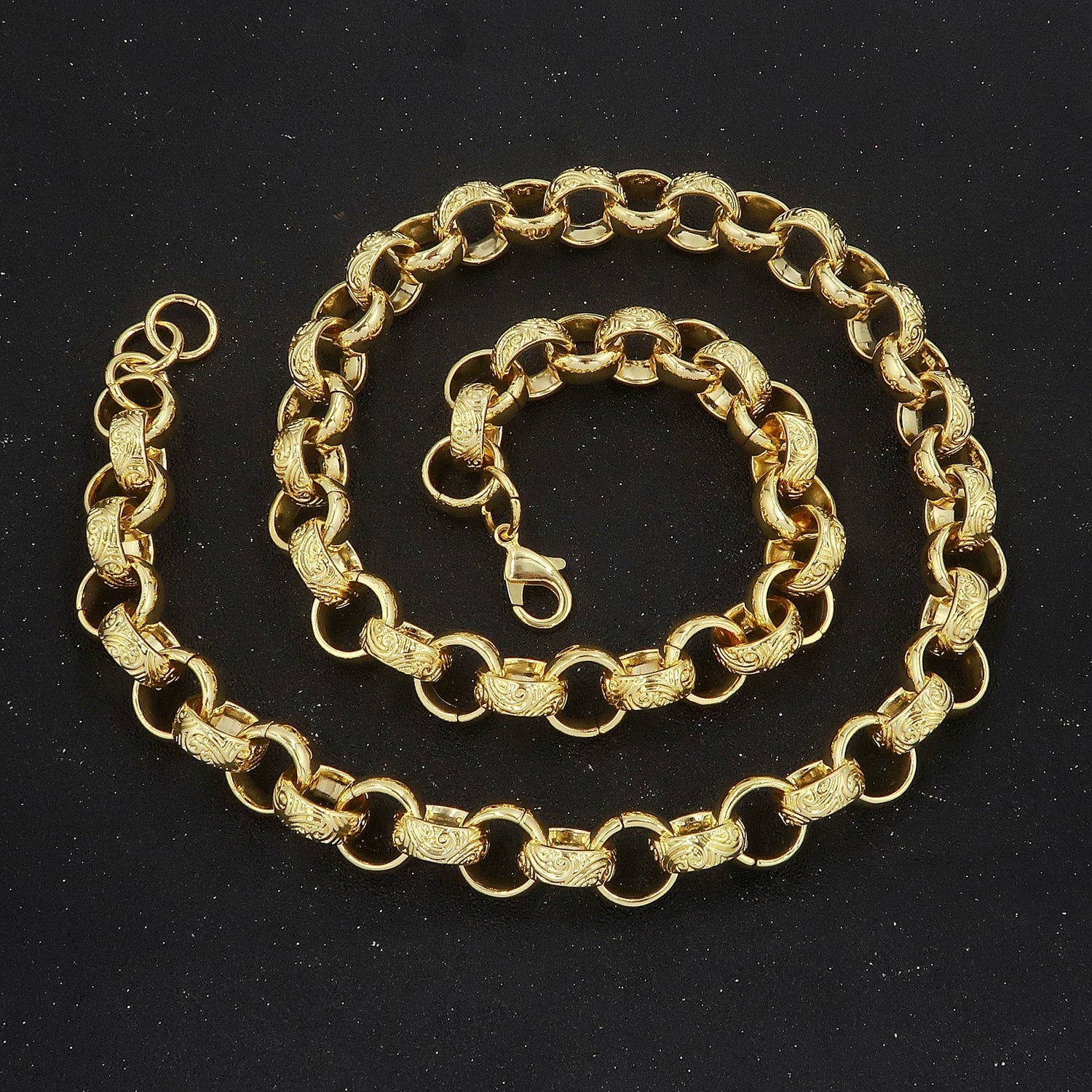 15MM ALTERNATE ORNATE FILIGREE BELCHER CHAIN