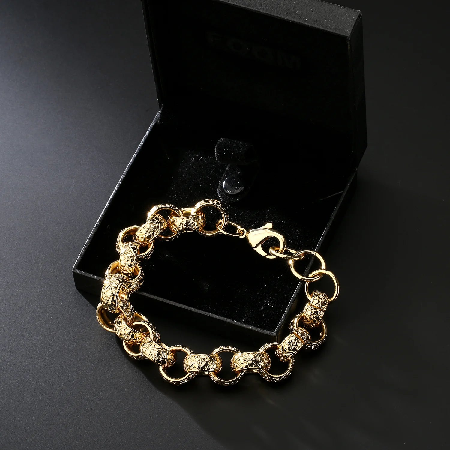 16MM GOLD XXL ORNATE BELCHER BRACELET