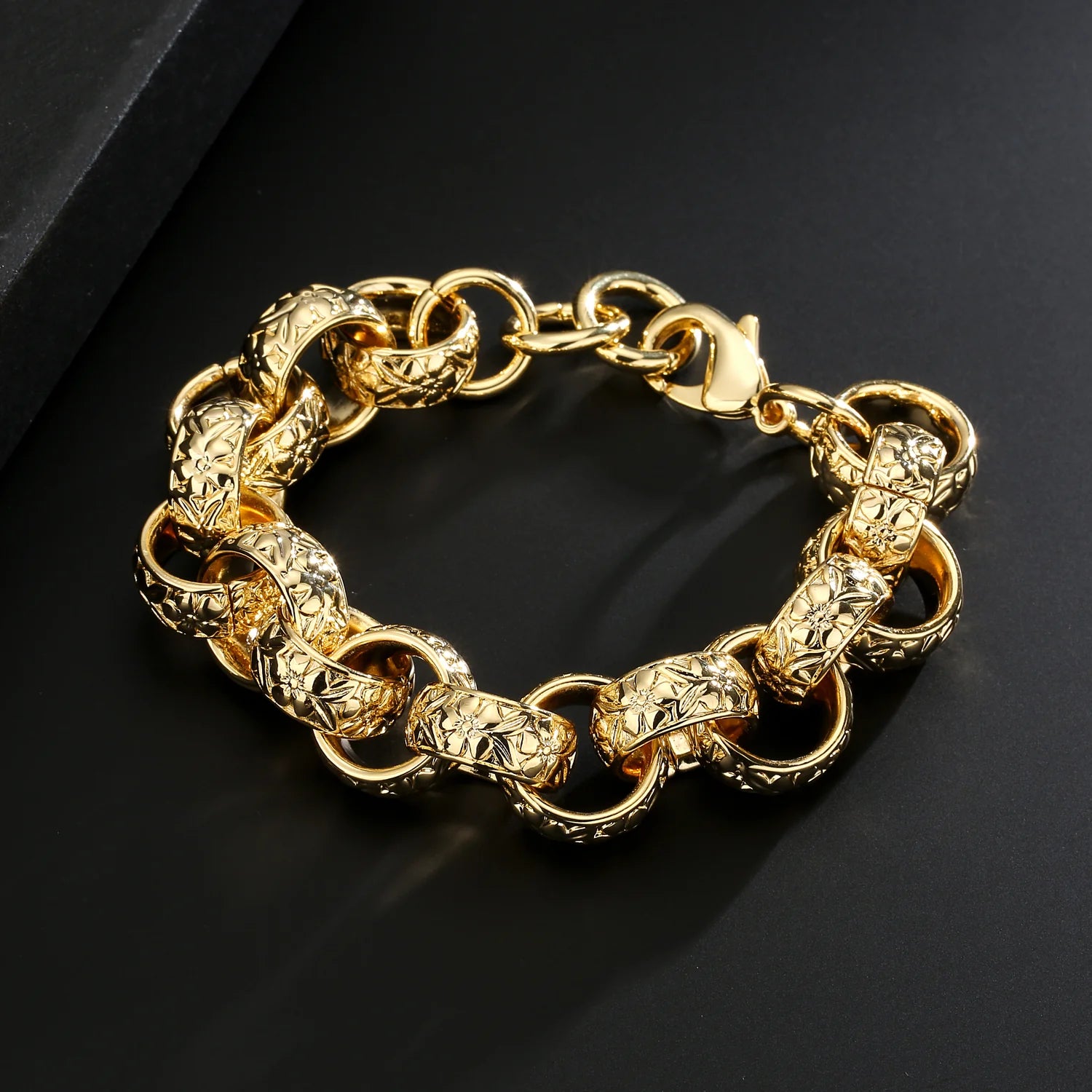 20MM GOLD XXL ORNATE BELCHER BRACELET