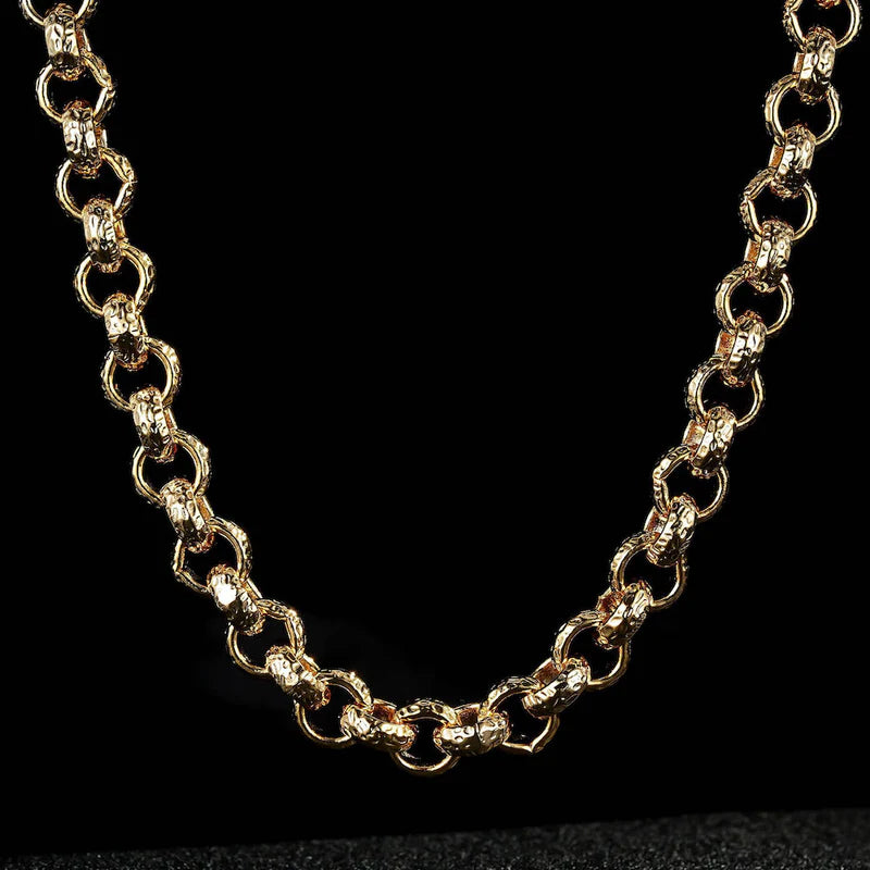 12MM DIAMOND CUT PATTERN BELCHER CHAIN