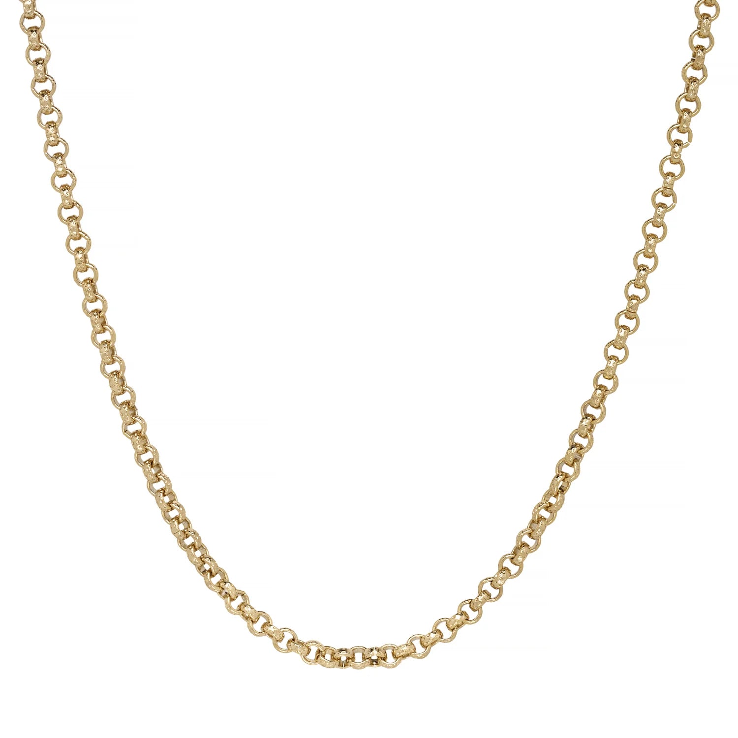 4MM GOLD DIAMOND CUT PATTERN BELCHER CHAIN