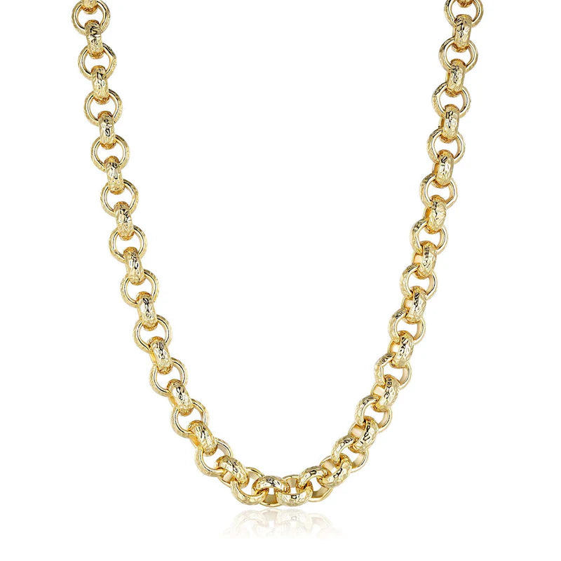 12MM DIAMOND CUT PATTERN BELCHER CHAIN