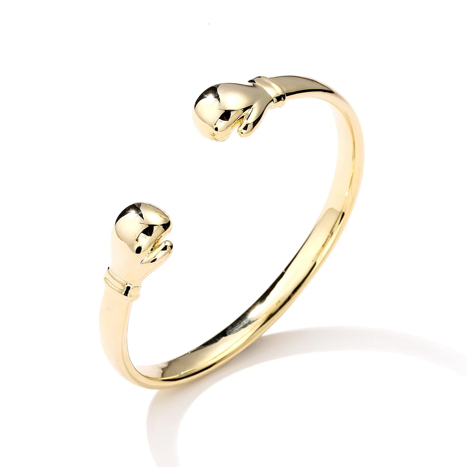 GOLD BOXING GLOVE TORQUE BANGLE