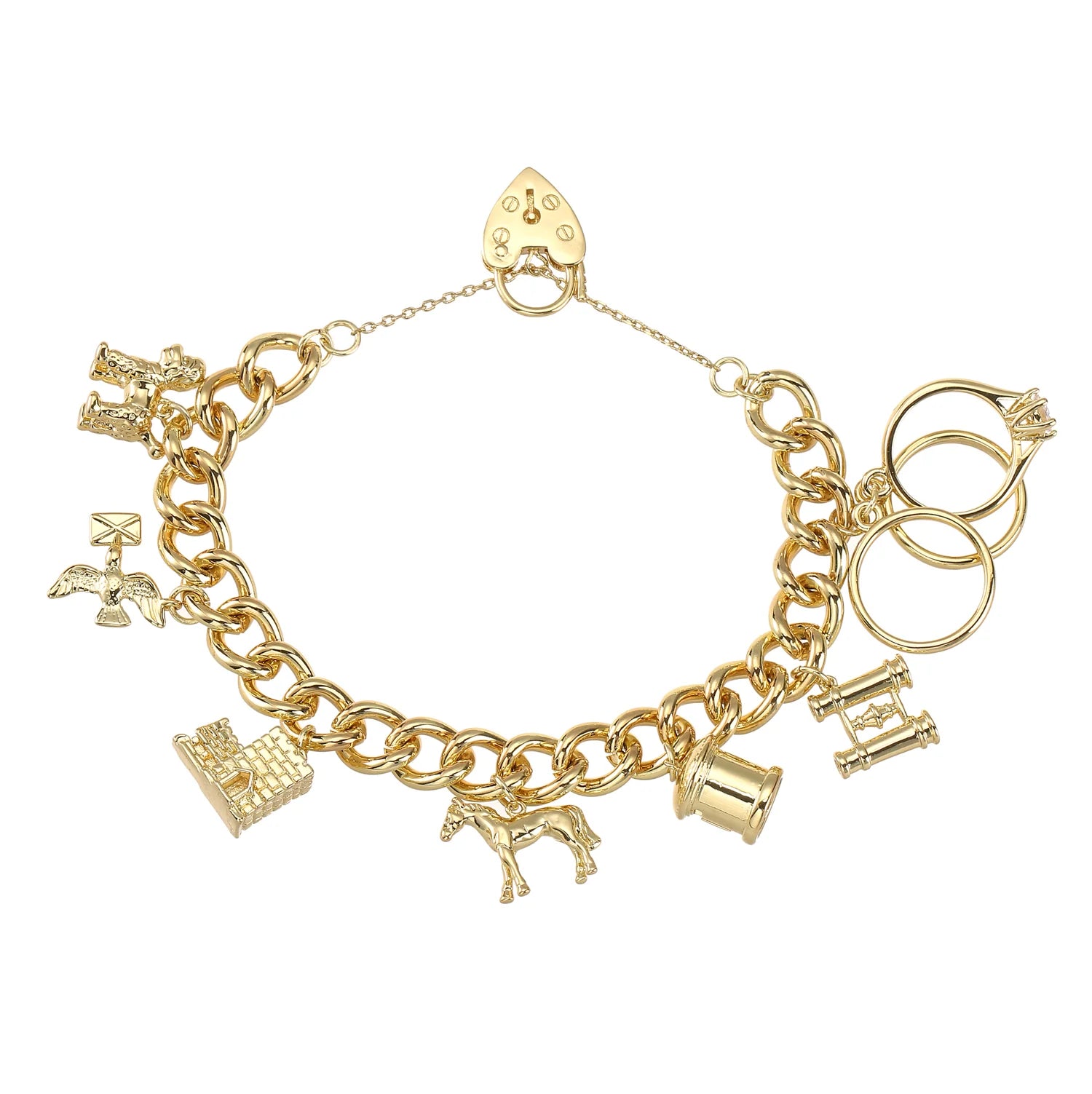 GOLD CHARM BRACELET PETS AND POST