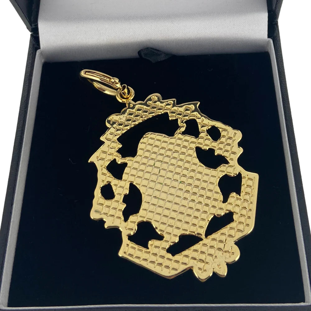 GOLD SHIELD FOB TAG CHARM