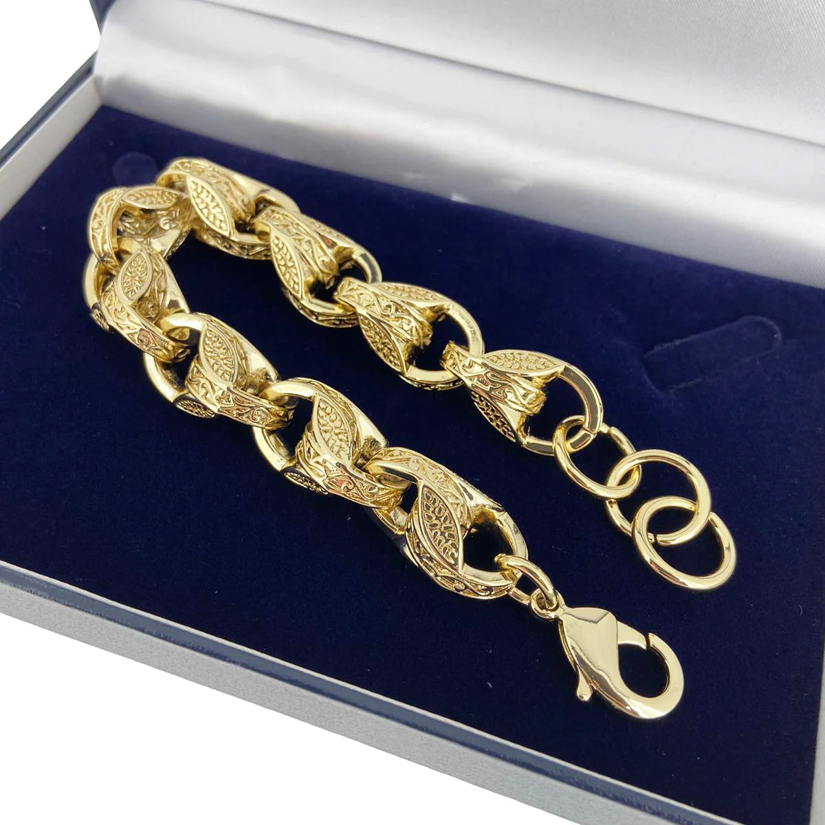 GOLD XXL 15MM 3D TULIP BRACELET