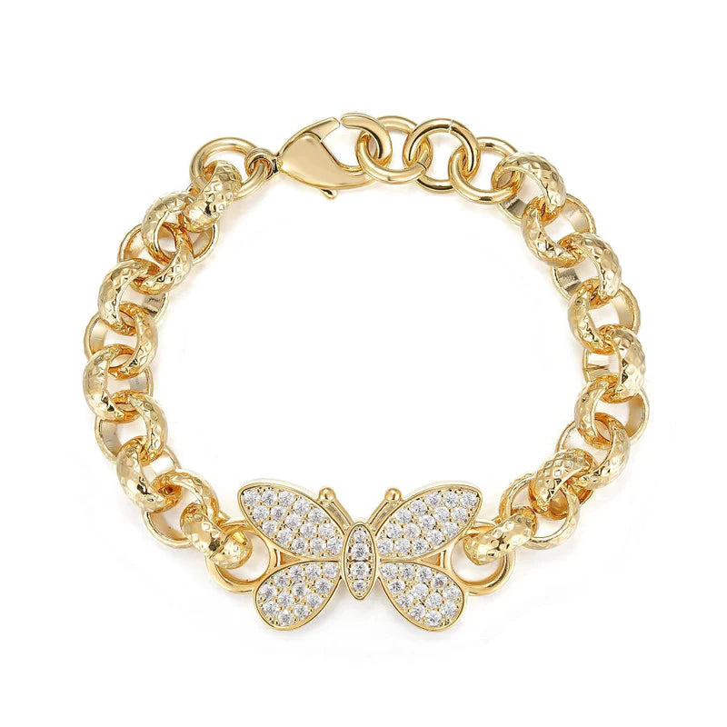 BUTTERFLY BELCHER BRACELET WITH CRYSTALS FOR KIDS