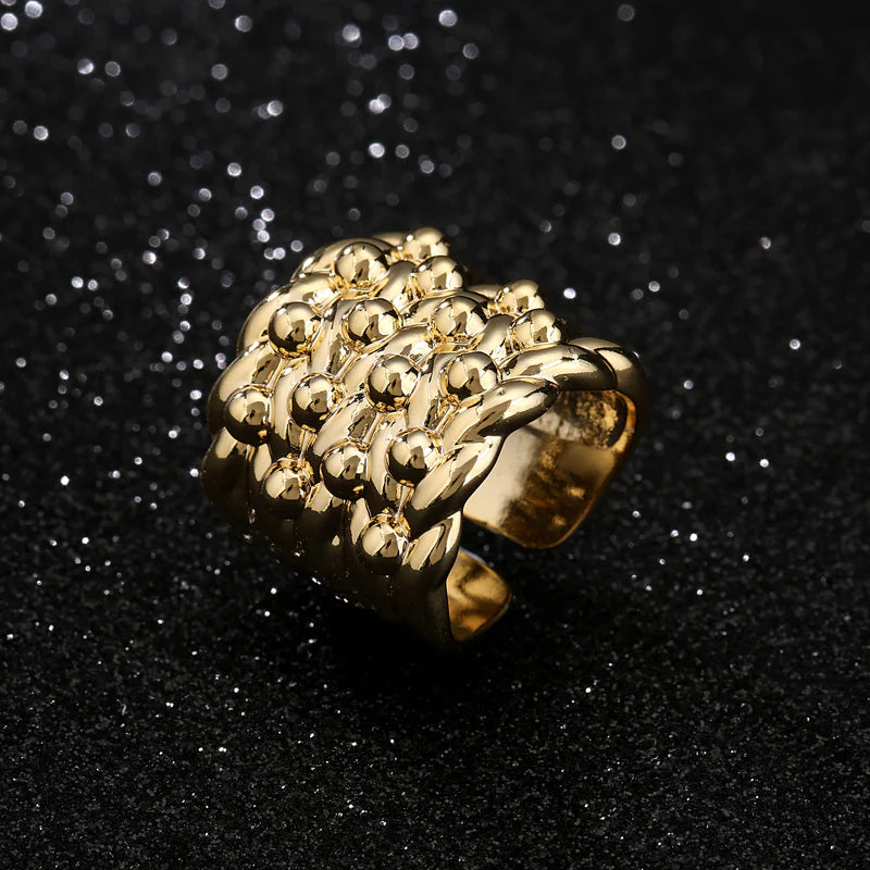 WATERPROOF GOLD XXL KEEPER RING WITH SIZES