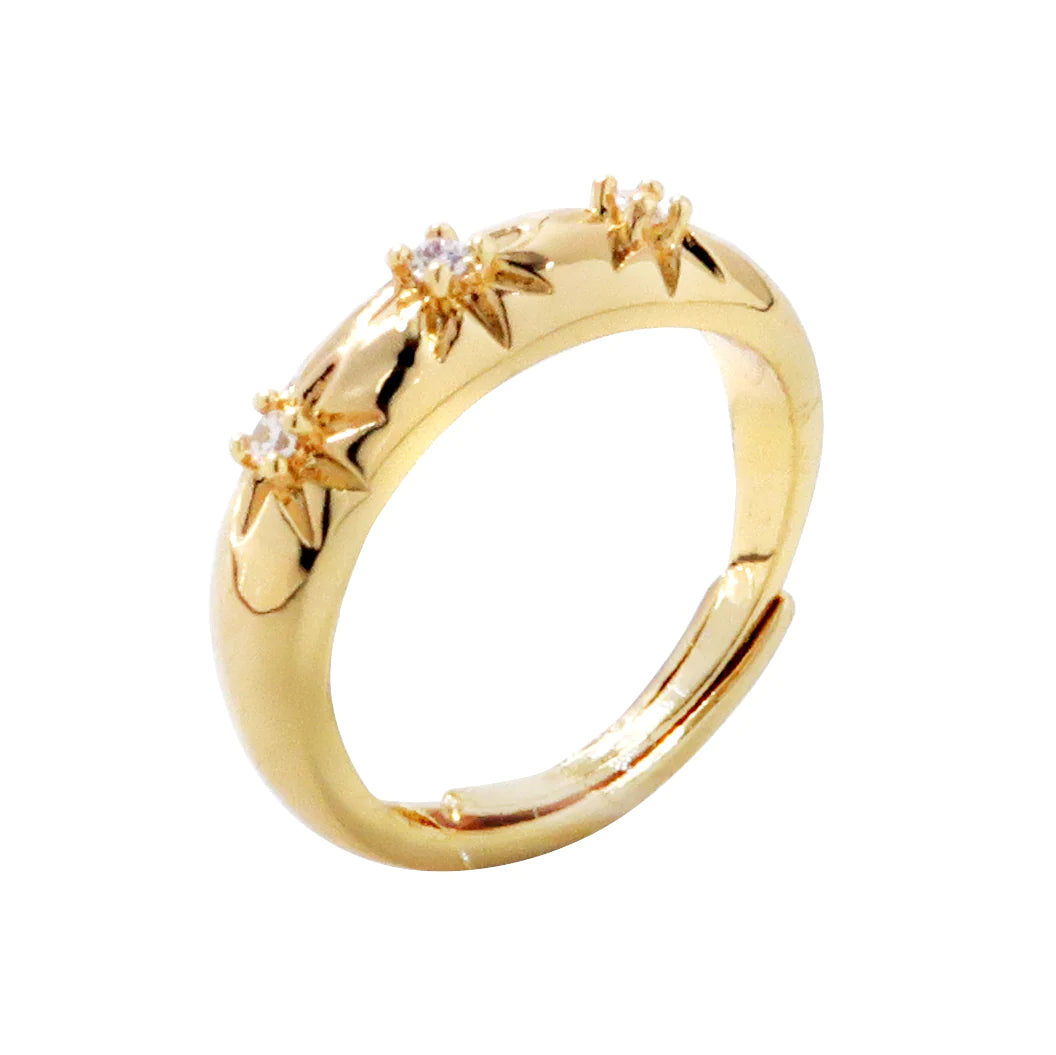 KIDS GOLD GYPSY TRILOGY RING VICTORIAN