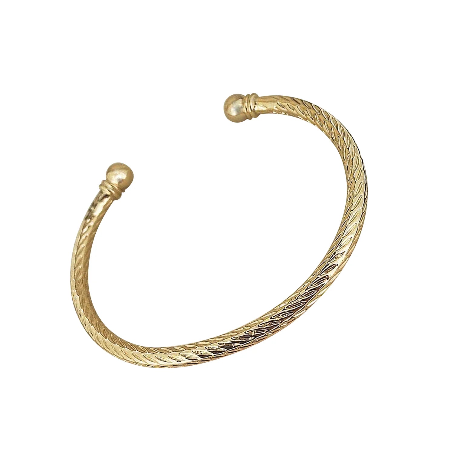 KIDS GOLD TORQUE BANGLE BRACELET ADJUSTABLE