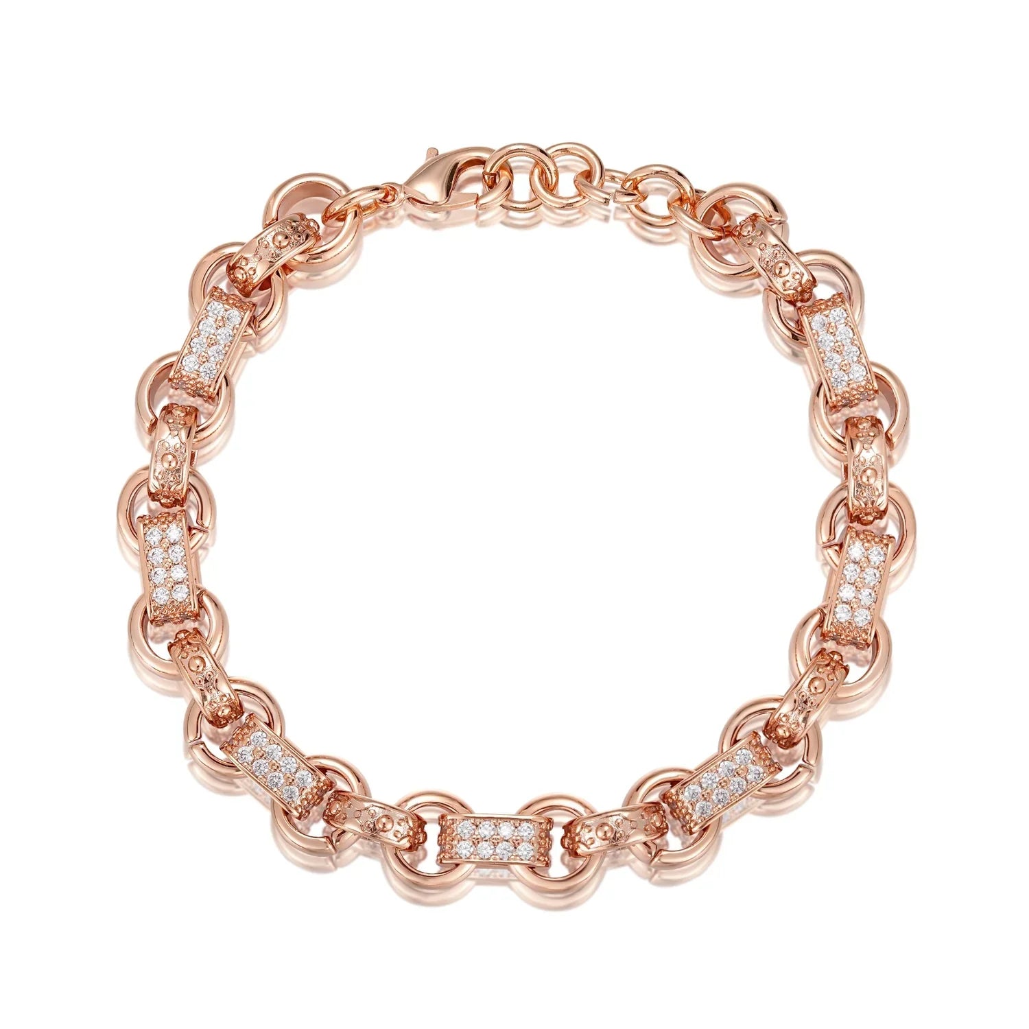 KIDS ROSE GOLD 10MM GYPSY LINK BELCHER BRACELET