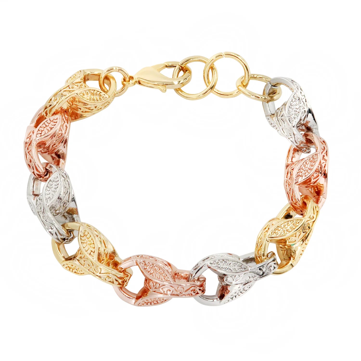 TRI COLOUR XL 15MM 3D TULIP BRACELET