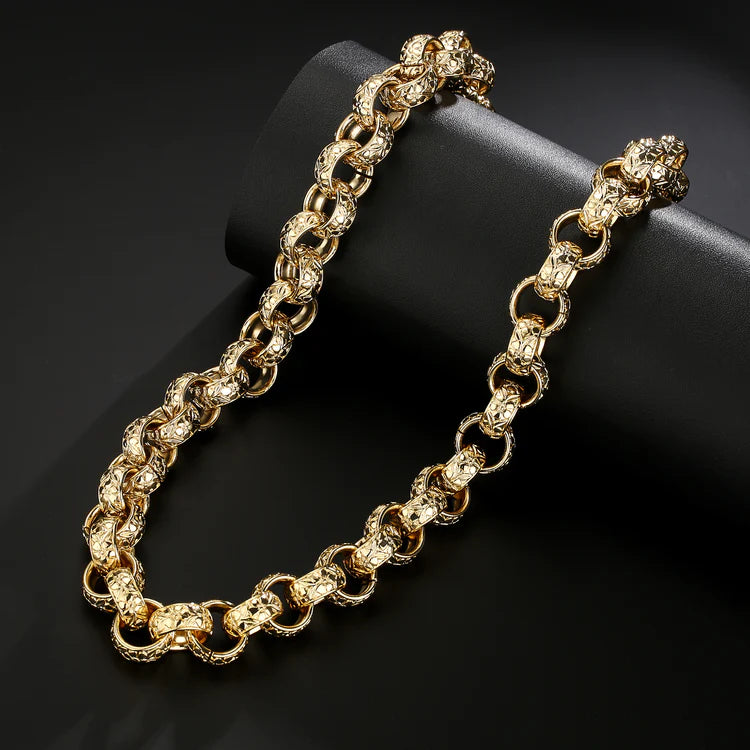 20MM GOLD XXL ORNATE BELCHER CHAIN