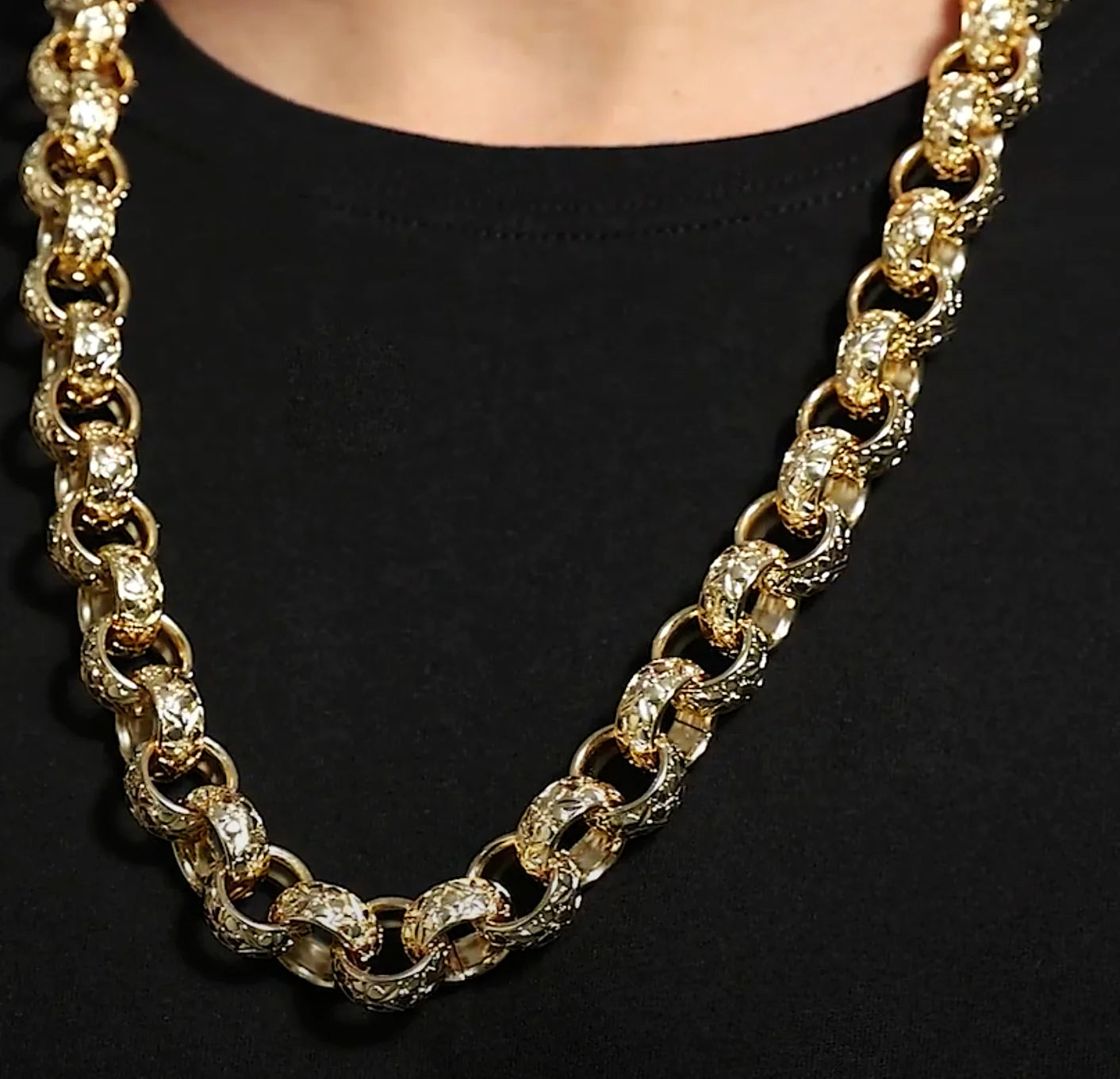 20MM GOLD XXL ORNATE BELCHER CHAIN