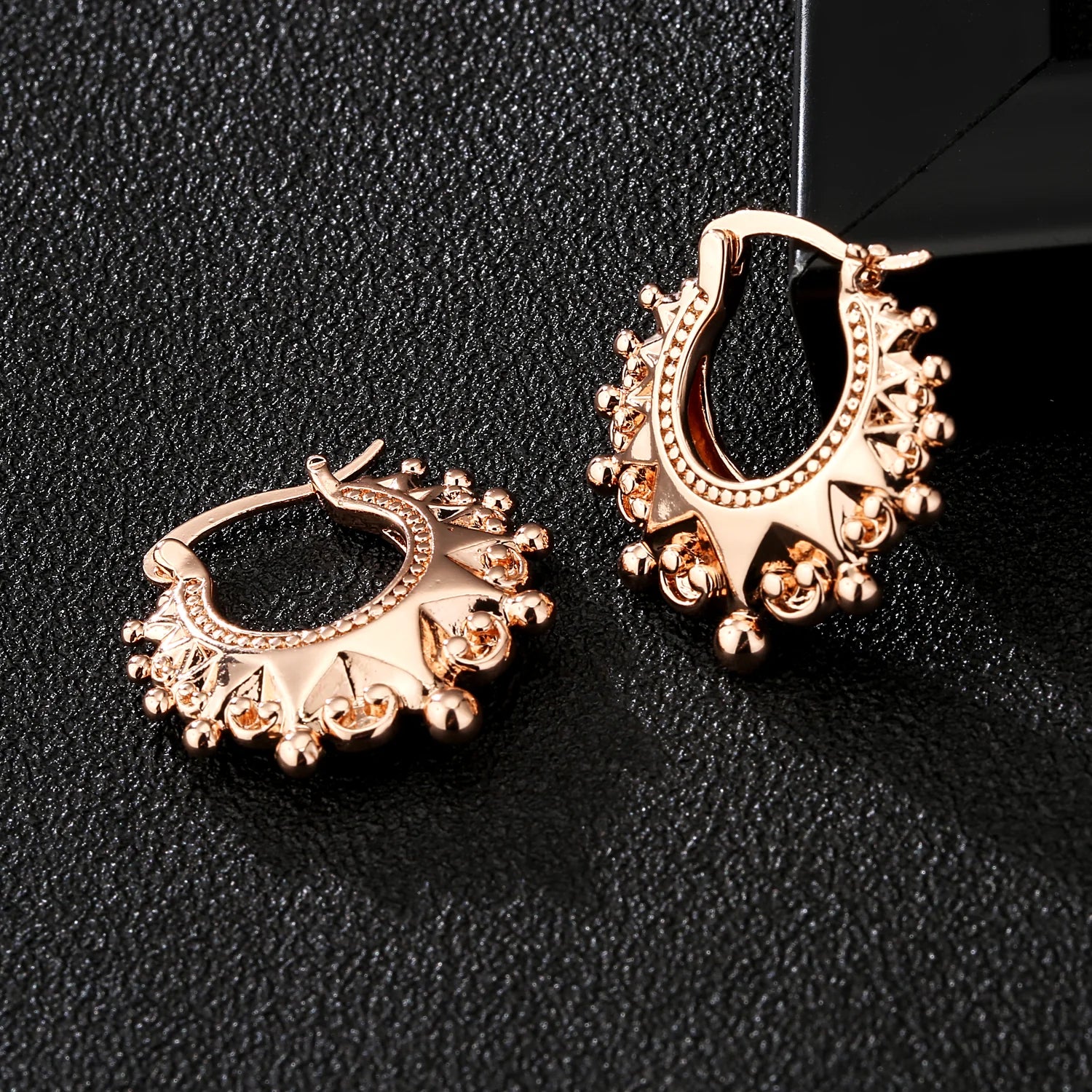 EXTRA LARGE ROSE GOLD GYPSY CREOLE EARRINGS