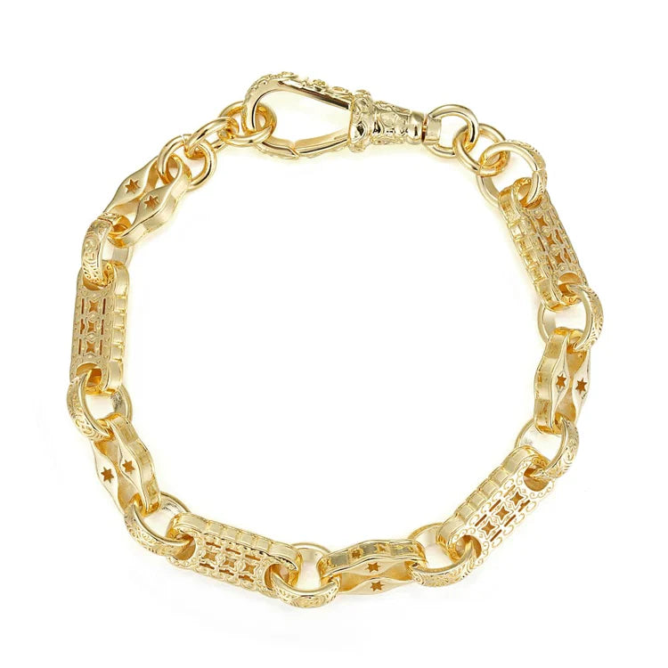 GOLD  STARS AND BARS BRACELET